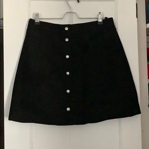H+M retro faux suede skirt